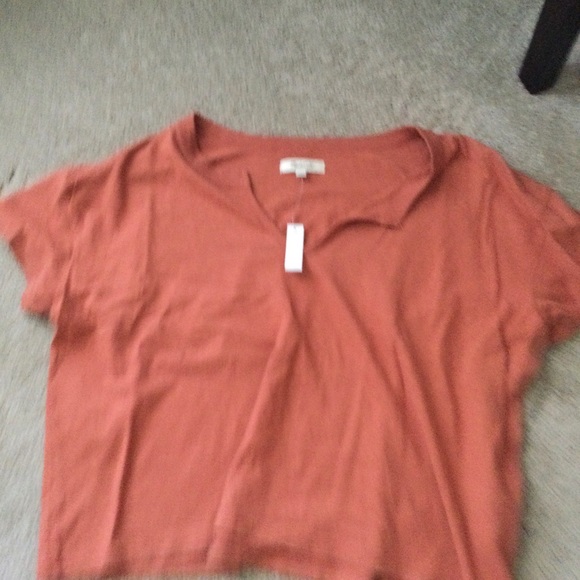 MADEWELL- Crop V Neck *NWT* - Picture 2 of 4